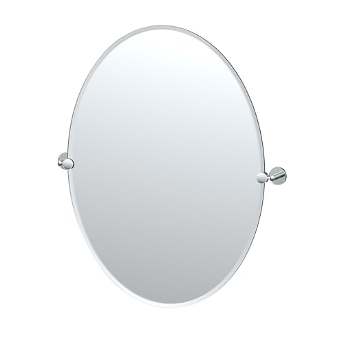 Gatco 5559LG Sky Rahmenloser ovaler Spiegel, Chrom