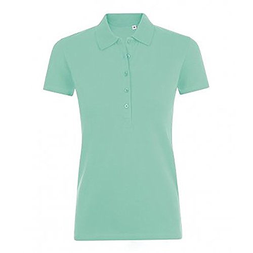 SOLS Damen Phoenix Kurzarm Pique Polo Shirt (L) (Mint)