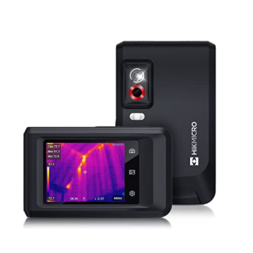 HIKMICRO Pocket1 192 x 144 IR Auflösung Wärmebildkamera mit 8MP Sichtkamera, 25 Hz, Wi-Fi, 3.5" Touchscreen Wärmebildkamera, IP54, -4°F~752°F