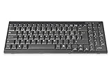 DIGITUS Tastatur für LCD KVM Konsolen von DIGITUS, Schweizer Layout, QWERTZ, USB, Schwarz