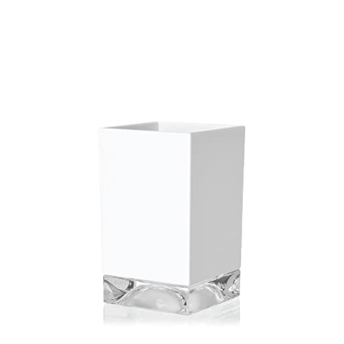 Kartell Boxy Zahnbürstenhalter, Plastik, Weiß, 7 x 7 x 12 cm