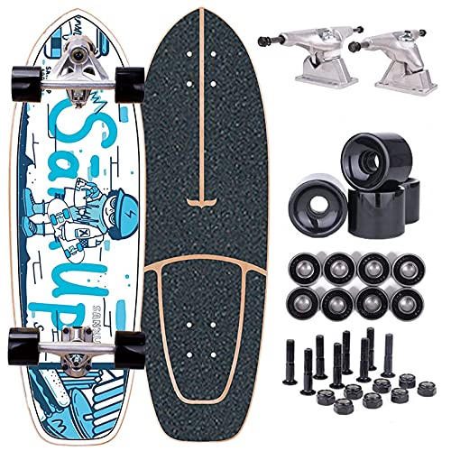 29,5-Zoll-Profi-Carving-Skateboard, Street-Surf-Pump-Skateboard, Anfänger-Concave-Cruiser-Komplettboard aus 8-lagigem Ahorn, CX4-Truck, ABEC-11-Lager