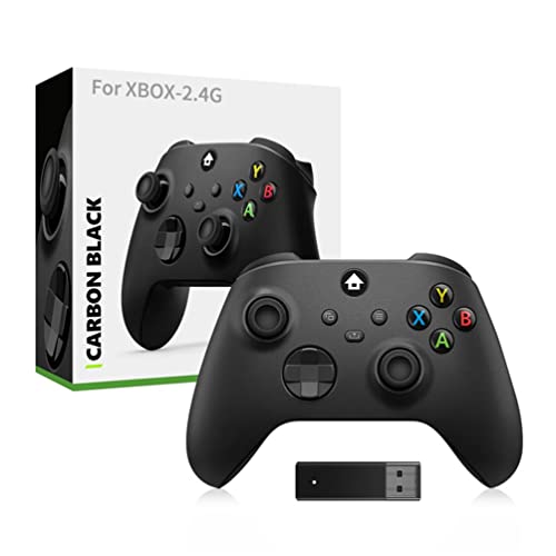 LiLiTok Gampad Controller für Xbox Serise X/S Wireless Controller, Anti-Rutsch Wippe Gaming Griff mit 2.4G Adpater für PC-Gaming-Zubehör (Black) [video game]