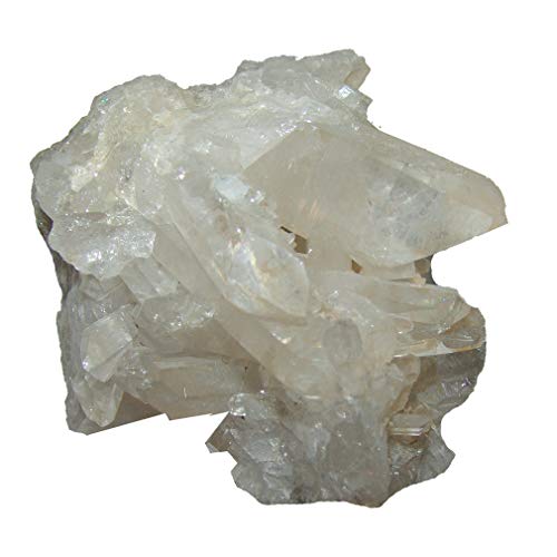 Bergkristall Stufe ca. 700-1000 g, milchig idealer Schutz gegen Erdstrahlen und Wasseradern zum Eingraben in die Erde