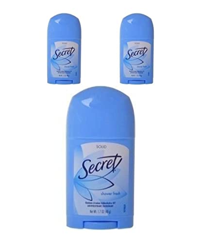 Secret Secret Anti-Perspirant Deodorant Wide Solid Shower Fresh, Shower Fresh 1.7 oz (Pack of 3) by Secret