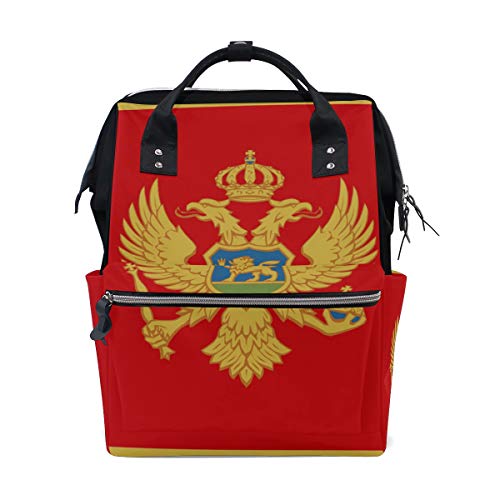 Montenegro Flag Mommy Bags Muttertasche Wickeltasche Daypack Wickeltasche für Babypflege