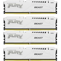 64GB (4x16GB) KINGSTON FURY Beast White XMP DDR5-6000 CL40 RAM Speicher Kit