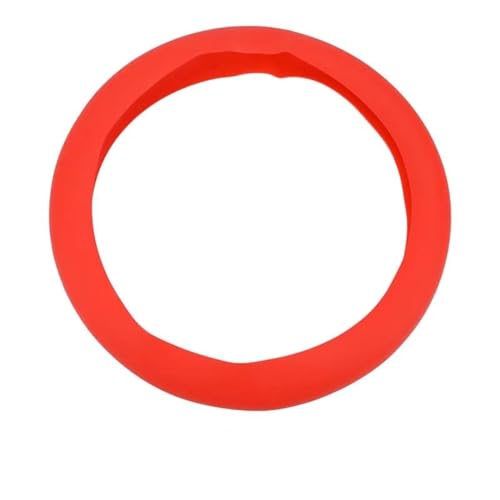 Lenkradhüllen Auto-Lenkrad-Abdeckung Weich Mehrfarbig Universelle Haut Weiche -Lenkradabdeckung Lenkradabdeckung (Color : RED)