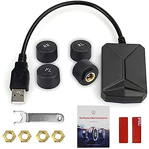 N / A Auto Tire Pressure Monitor System TPMS External Sensors for Android Car Navigation Stereo Radio Multimedia System