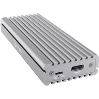 Icy Box SSD m.2 NVMe Gehäuse, USB 3.1 (Gen2, 10 Gbit/S), Kühlsystem, USB-C, USB-A, PCIe m-Key, Aluminium, Silber