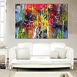 Wandbilder Leinwand Wandkunst Bilder Kunstdruck Leinwand Abstrakte Malerei Moderne Wandkunst Bild Für Wohnzimmer 80x120cm (32x47in) Ungerahmt