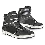 STYLMARTIN Motorradschuhe ATOM Sneaker Mesh schwarz mit Knöchelprotektoren Größe 42