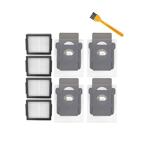 Hauptseitenbürste Hepa-Filter Staubbeutel for I3 I4 I6 I7 I8 J7 E5 E6 E7 Ersatzteile Roboter-Staubsauger-Zubehör (Color : 9pcs-01)