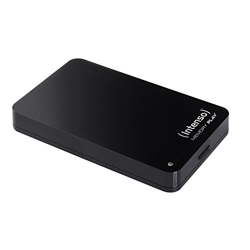 Intenso Memory Play externe TV-Festplatte 500GB (6,35 cm (2,5 Zoll), 5400rpm, 8MB Cache, USB 3.0) inkl. TV-Halterung schwarz