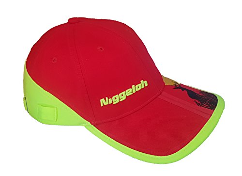 NIGGELOH Kappe Cap Trail 2 Signalrot Neongelb Signalfarbe