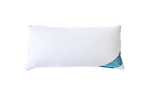 Sandaro Home Kissen 40x80 Daunen-Federnkissen 3 Kammern (750gramm) | Kopfkissen 40x80 100% Naturprodukt in reinem Baumwollbezug, Ultra Comfort Sleeping Pillow (1, 3 Kammern 40x80cm)