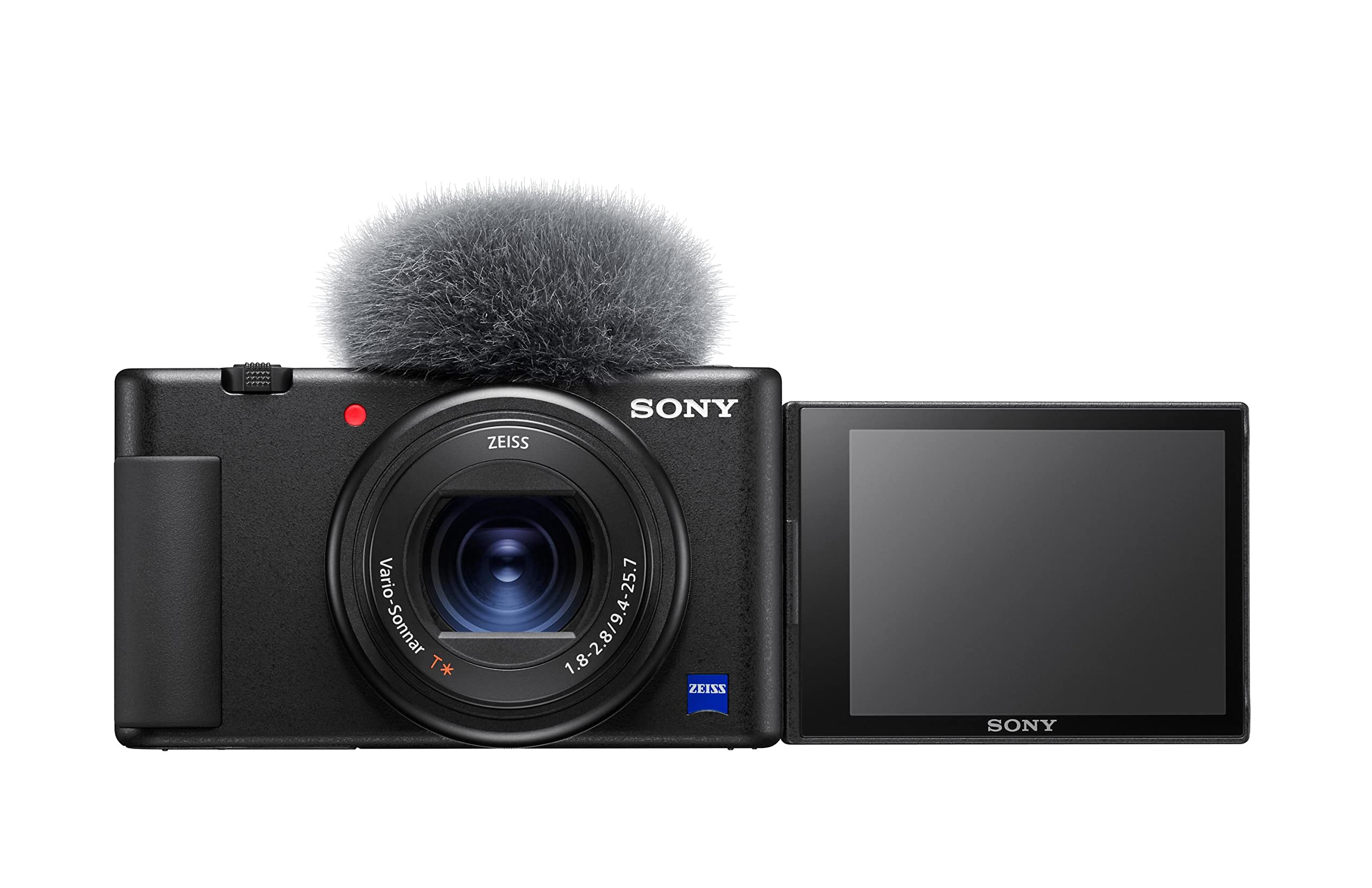Sony Vlog-Kamera ZV-1 (Digitalkamera, 24-70mm, seitlich klappbares Selfie-Display für Vlogging & YouTube, 4K Video)