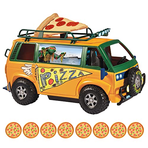 Teenage Mutant Ninja Turtles 83468CO Mutant Mayhem Pizza-Feuerwehrwagen Jungen von 4 bis 7 Jahren und TMNT-Fans