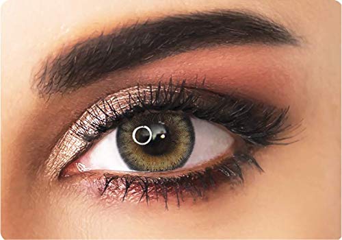 ADORE - Nicht-graduierte Farbige Kontaktlinsen BI TONE - Vierteljahres-Kontaktlinsen + Gratis-Halter - Farbige Linsen (HONEY/BI TONE)