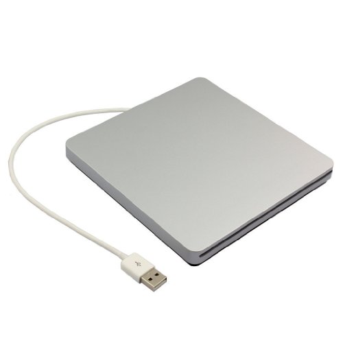 Externes Super-Slim, USB 2.0, Slot-In-Laufwerk (DVD-RW, silber