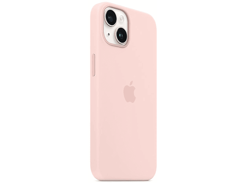 APPLE Silikon Case mit MagSafe, Backcover, Apple, iPhone 14, Chalk Rosa