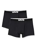 Levi's Herren Solid basale boksershorts Boxer Shorts, Jet Black, S EU