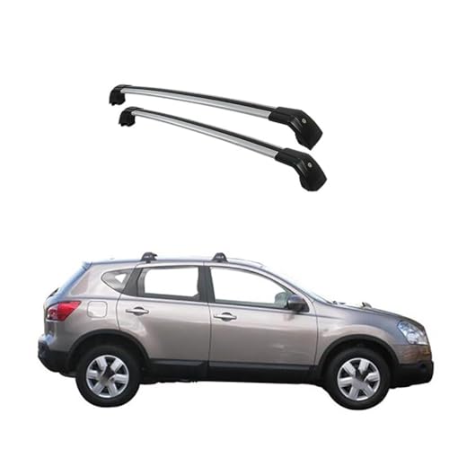 Dachträger Querträger, für Nissan Qashqai 5 Door SUV 2008-2015 Auto Dachträger Dachreling RelingträGer Aluminium Dachgepäckträger Für Autos