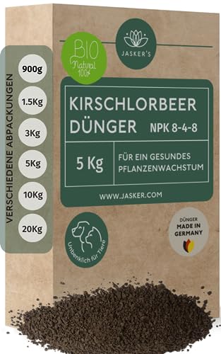 Kirschlorbeerdünger ● organischer Dünger für Kirschlorbeer ● (70 m Hecke (5,0 Kg Beutel))