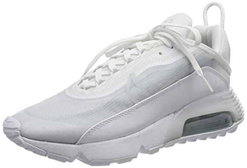 Nike Herren AIR MAX 2090 Laufschuh, White/White-Wolf Grey-Pure Platinum-Reflect Silver, 42 EU