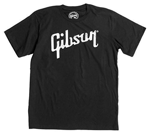 Gibson Gear GA-BLKTMD T-Shirt mit Gibson Logo, M