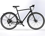 Prophete E-Bike Geniesser, Elektrofahrrad für Damen und Herren, City E-Bike 28", AEG EasyDrive Mini, Frontmotor, Farbe schwarz