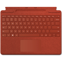 Microsoft Surface Pro Signature Keyboard - Tastatur - mit Touchpad, Beschleunigungsmesser, Surface Slim Pen 2 Ablage- und Ladeschale - QWERTZ - Deutsch - Poppy Red - kommerziell - für Surface Pro 8, Pro X