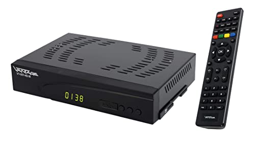 Vantage VT-93 DVB-T2 Receiver für Italien (Italienische Menüführung, Sender in HD, PVR Ready, Digital, Full-HD 1080p, HDMI, Mediaplayer, S/PDIF, USB 2.0, LAN, 12V tauglich), schwarz