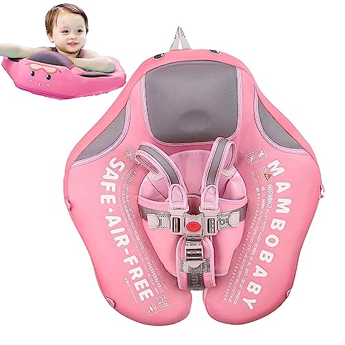 Baby-Schwimmkörper, Nicht aufblasbarer Baby-Schwimmkörper mit Sicherheitssitz, Leichter Kleinkind-Schwimmkörper mit Sonnenschutzdach, Baby-Schwimmkörper für Kinder, Baby 3–24 Monate