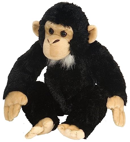 Wild Republic 15310 Republic 16521 Chimpancé de Peluches Plüsch Schimpanse, Cuddlekins Kuscheltier, Plüschtier, 30 cm