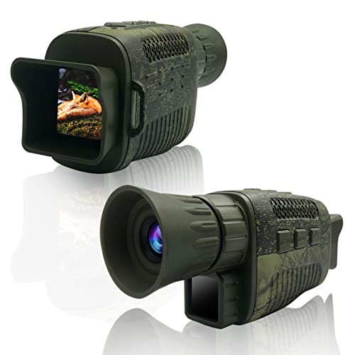 DuzLink Nachtsichtgerät 4K 36MP HD Digital Infrarot Nachtsichtbrille 400m Reichweite, Wiederaufladbares Digitale Nachtsichtgerät mit 1,5" TFT LCD Bildschirm für Vogelbeobachtung Camping Jagd