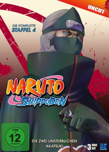 Naruto Shippuden, Staffel 4: Die Zwei Unsterblichen Akatsuki (Episoden 292-308, uncut) [3 DVDs]