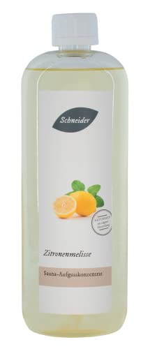 Saunabedarf Schneider - Aufgusskonzentrat Zitronenmelisse - frisch-duftender Saunaaufguss - 1000ml Inhalt