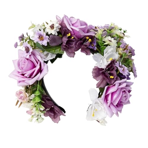 Stilvoller Blumenkopfkranz Ethnische Blumen Blumenstirnband Ornament Kopfschmuck Für Festivals Und Fotoshootings Festivalblume