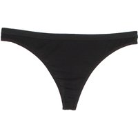 Icebreaker Damen Funktionsunterwäsche Siren Thong Tanga, Black/Black, XS