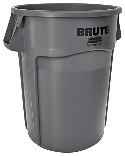 Rubbermaid Commercial Brute Round Container 208.2 L - Grey