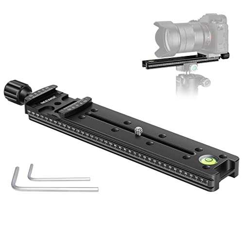 Neewer® 200 mm Professional Schiene Kamera Slide Metall Quick Release Clamp für Kamera mit Arca Swiss Kompatibel