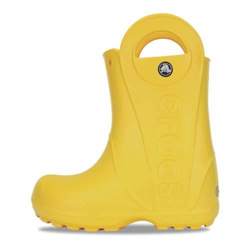 Crocs Handle It Rain Boot, Unisex - Kinder Gummistiefel, Gelb (Yellow), 28/29 EU