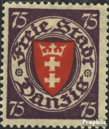 Prophila Collection Danzig 201x b geprüft postfrisch ** MNH 1924 Wappen (Briefmarken für Sammler) Flaggen/Wappen/Landkarten