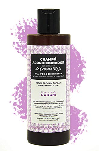 GALIUM Shampoo mit Premium-Zwiebelextrakt 250ml | Professionelle Kosmetik | Keine Sulfate, Parabene oder Silikone | Verbessert den Glanz und stärkt | Haarausfall