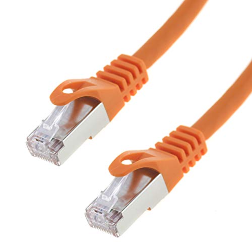 Netzwerkkabel S/FTP PIMF Cat. 7; 30 Meter; Patchkabel für Gigabit Ethernet; Seki; orange