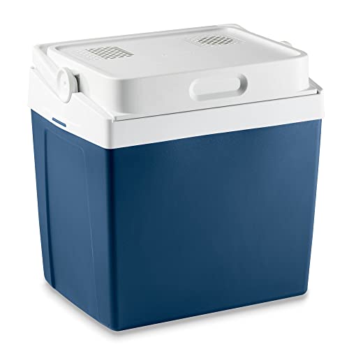 Mobicool MV26 DC Kühlbox, elektrisch, tragbar, blau, Fassungsvermögen 25 L, Anschluss 12V Zigarettenanzünder, Kühlen bis 17 °C unter Raumtemperatur