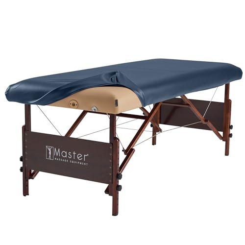 Master Massage Abwischbarer Schutzbezug Uberzuge aus PU Leder für Olreiche Massageliege-Königsblau