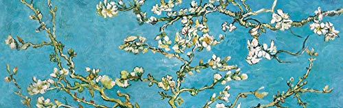 1art1 Vincent Van Gogh - Blühende Mandelbaumzweige, 1890 Selbstklebende Fototapete Poster-Tapete 240 x 75 cm