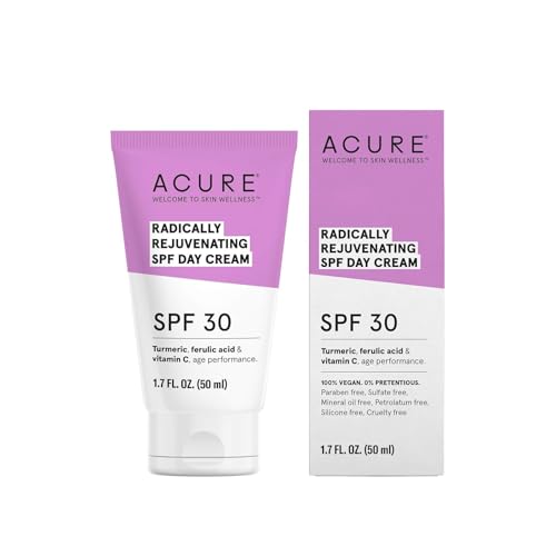 Acure Radically Rejuvenating SPF30 Day Cream, 1.7 Oz